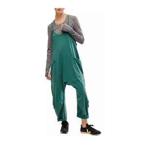 NWOT Free People Hot Shot Onesie XS Midnight Jade